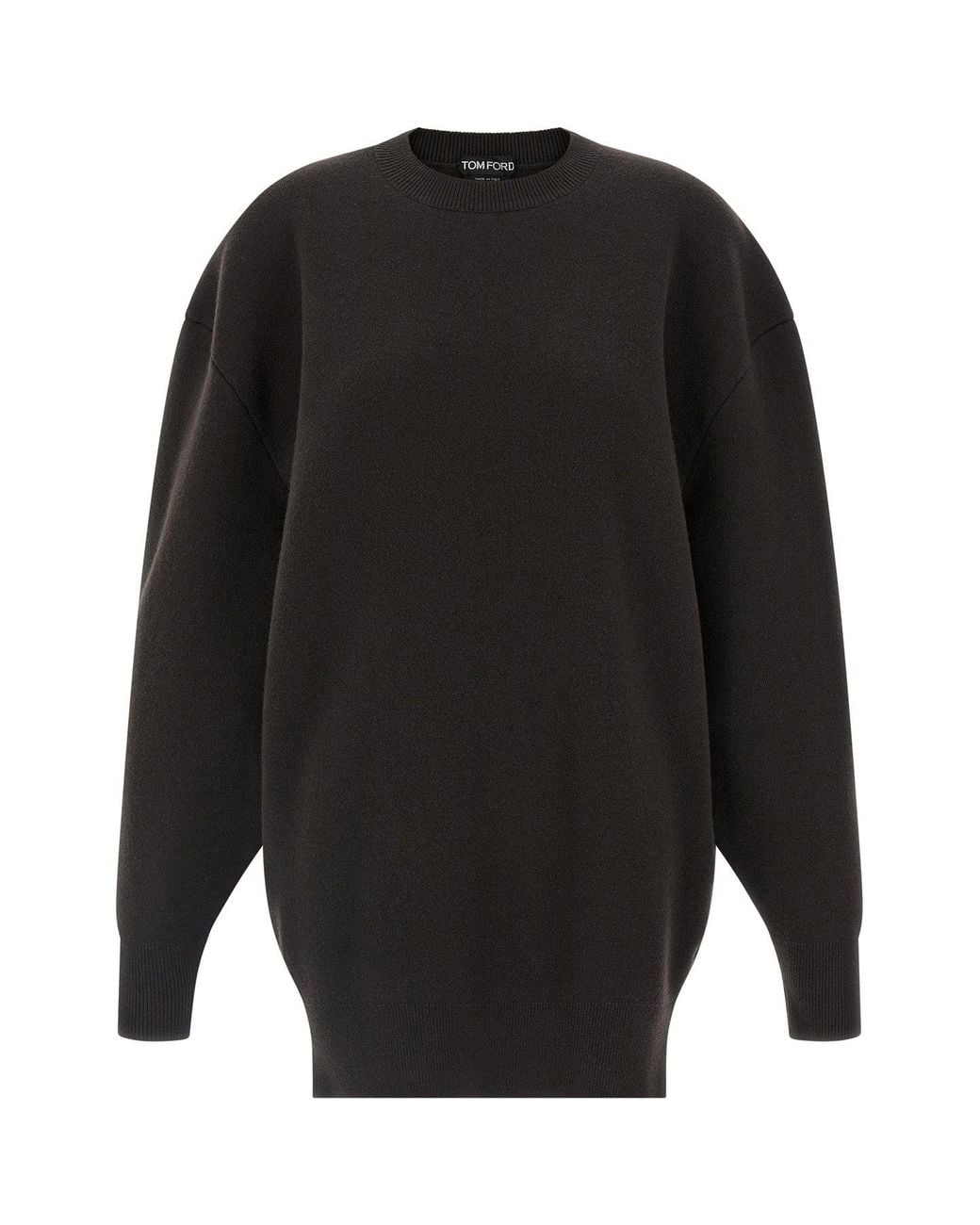 Tom Ford Gray Dress 'Sculptural Double Face'