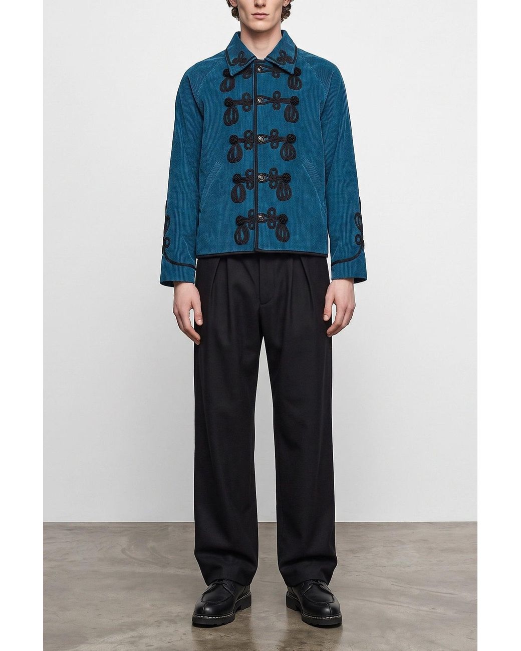 Giacca 'Stagecoach' di Bode in Blue da Uomo