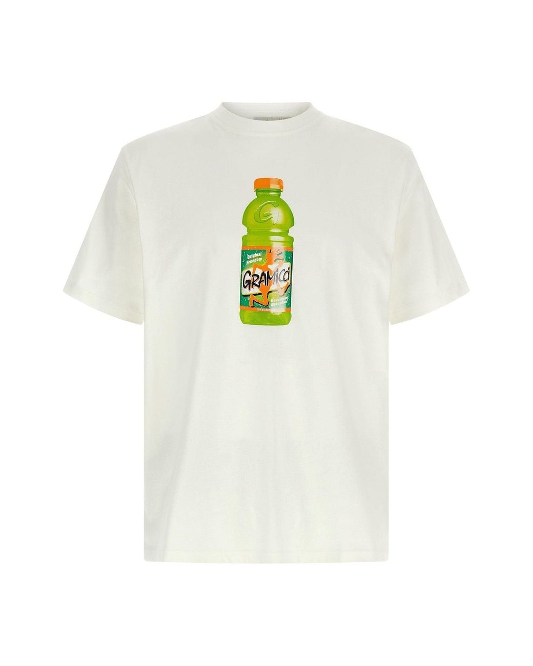 Gramicci White T-Shirt With Quencher Graphic Print for men