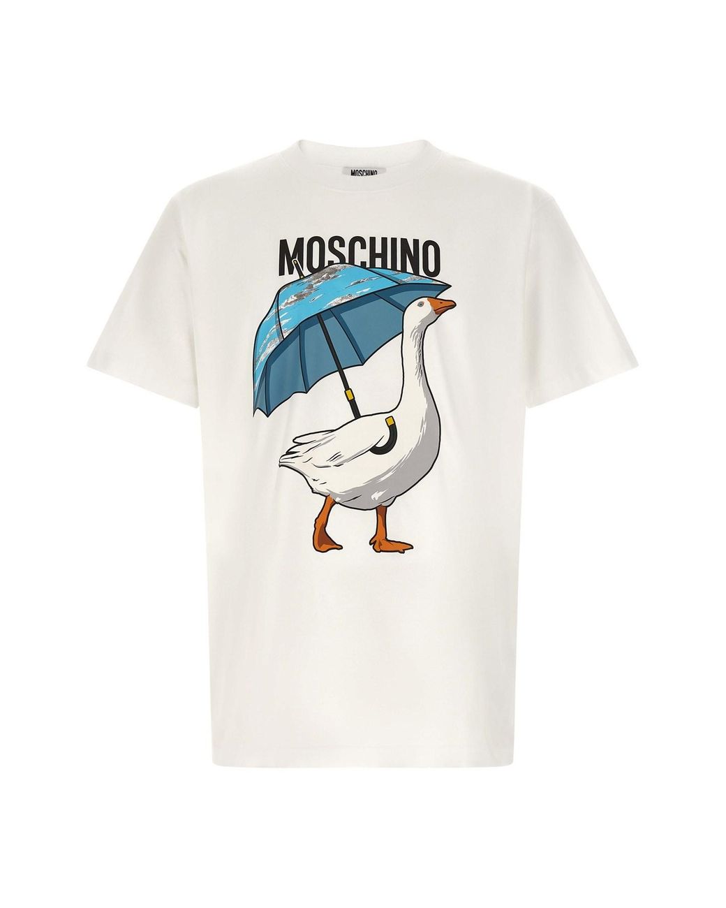 Moschino White 'goose' T-shirt for men