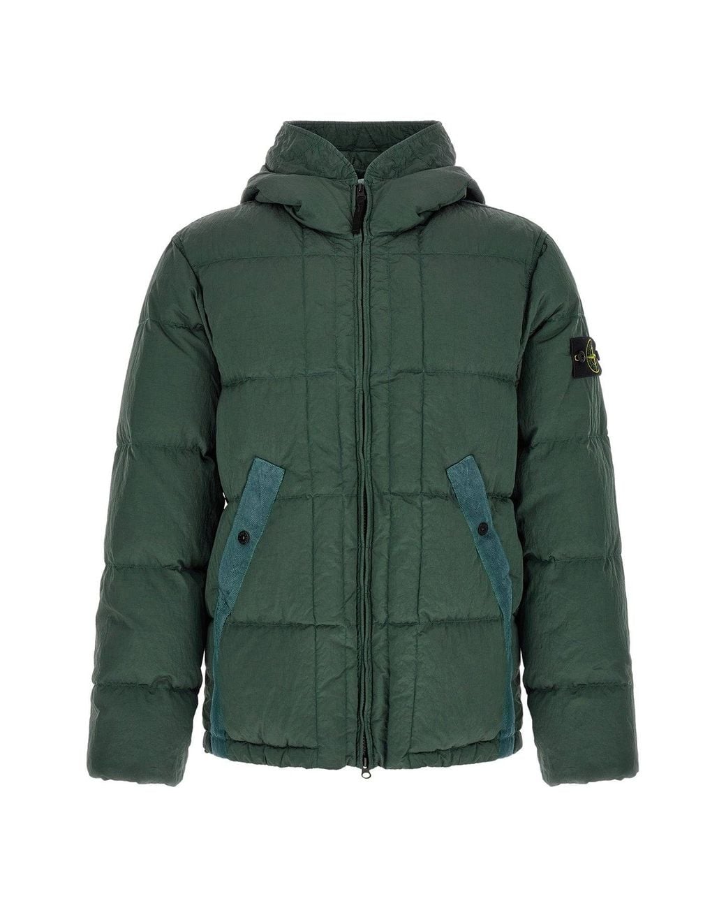 Stone Island Green Padded Jacket for men