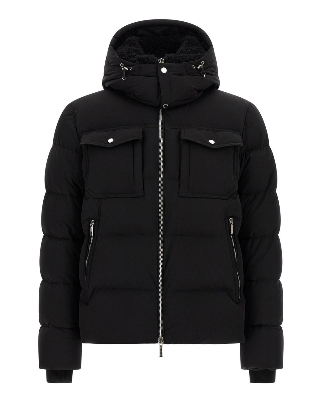 Moorer Black 'alarick' Bomber Jacket - 'acqua' Line for men