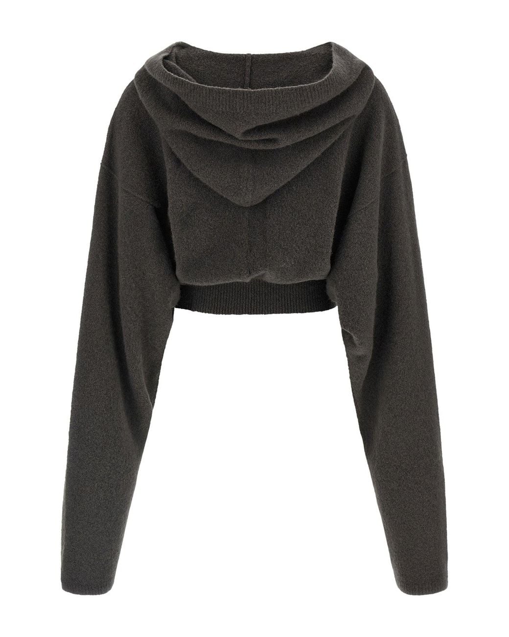 Rick Owens Black 'Tower Pull' Hooded Sweatshirt