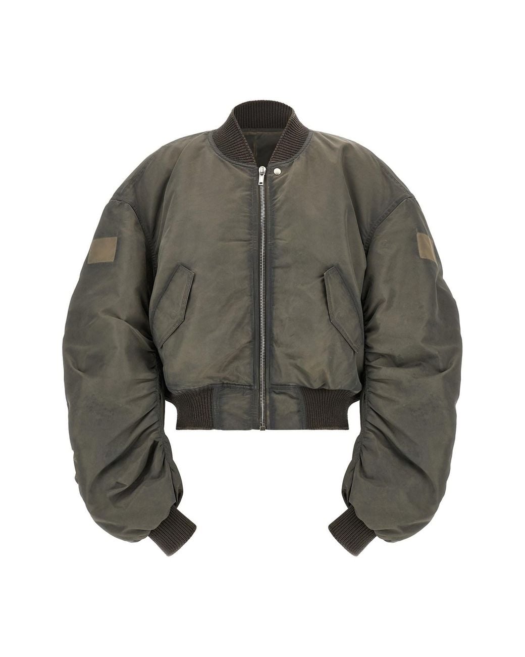 Rick Owens Gray 'secchia Flight' Bomber Jacket for men