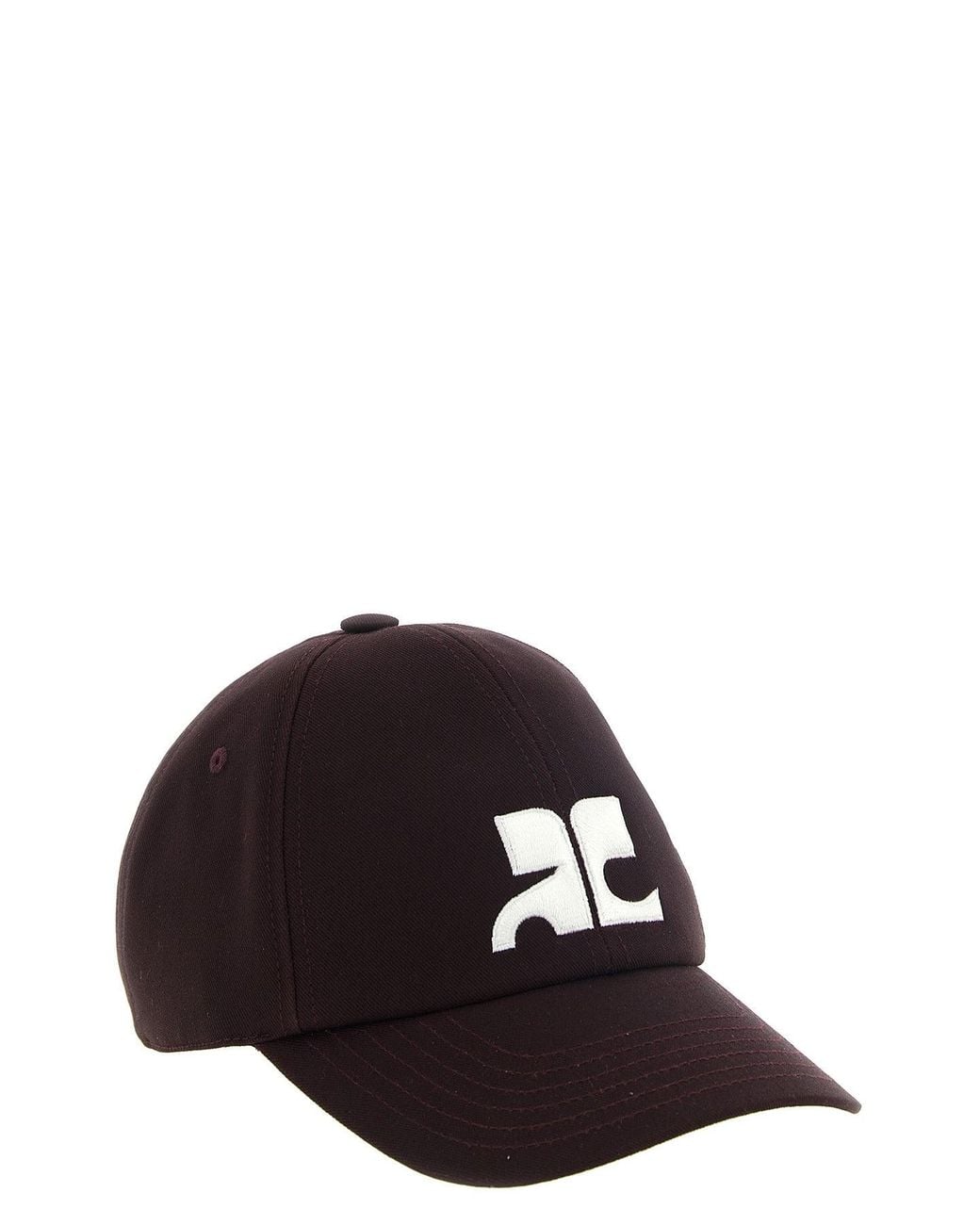 Courreges Black Ac Logo Cap