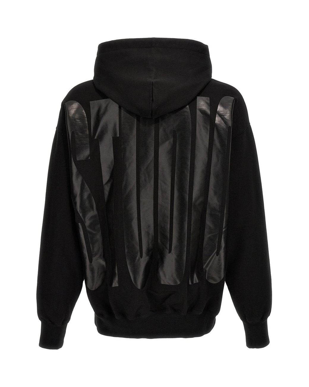 1989 STUDIO Black Hoodie '1989 Faded Logo' for men