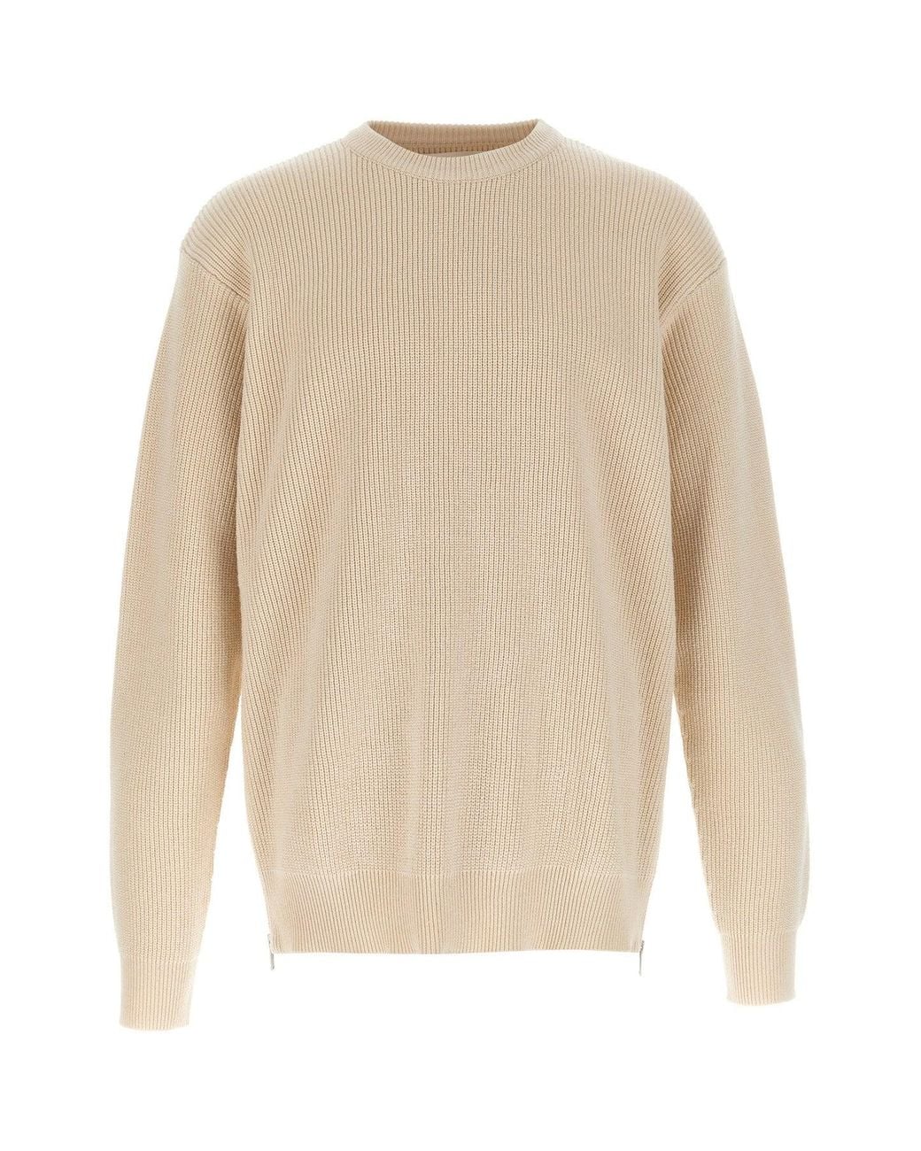 Jil Sander White 'Zip' Sweater for men