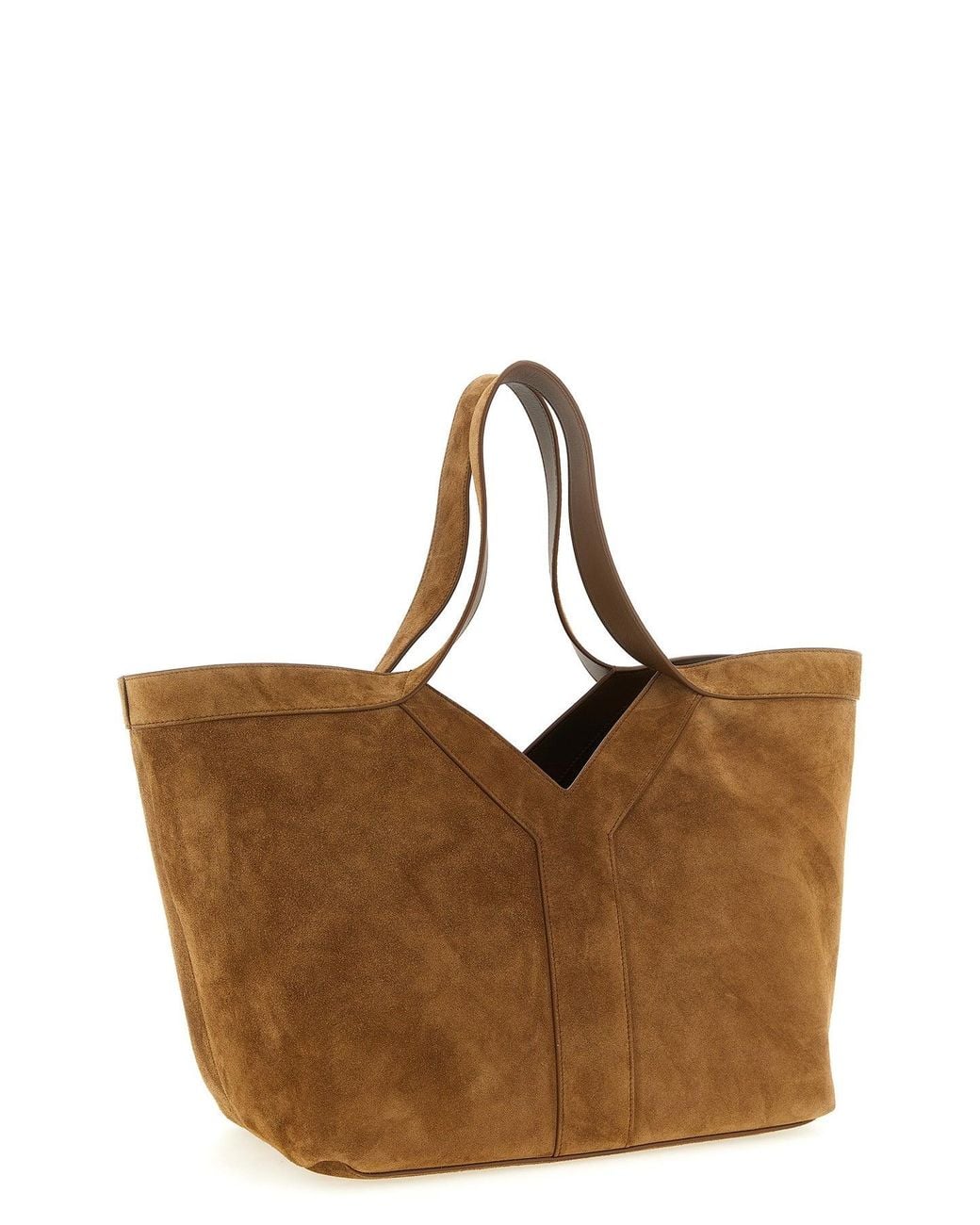 Saint Laurent Brown Tote Bag With Y-Panel