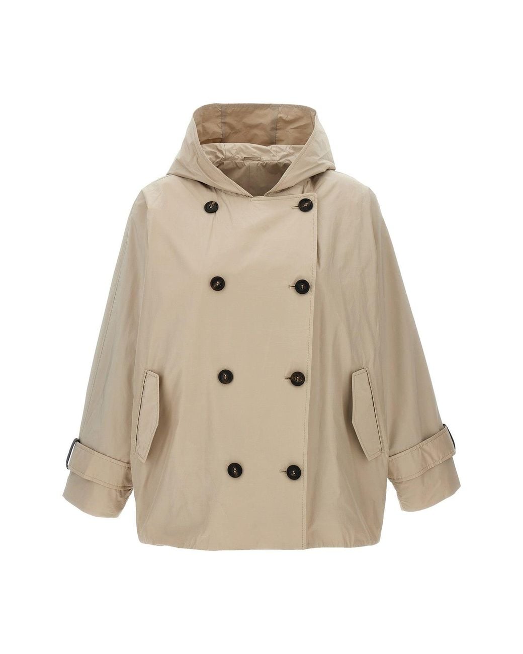 Brunello Cucinelli Natural The Double-Breasted Jacket 'Outerwear M/L'
