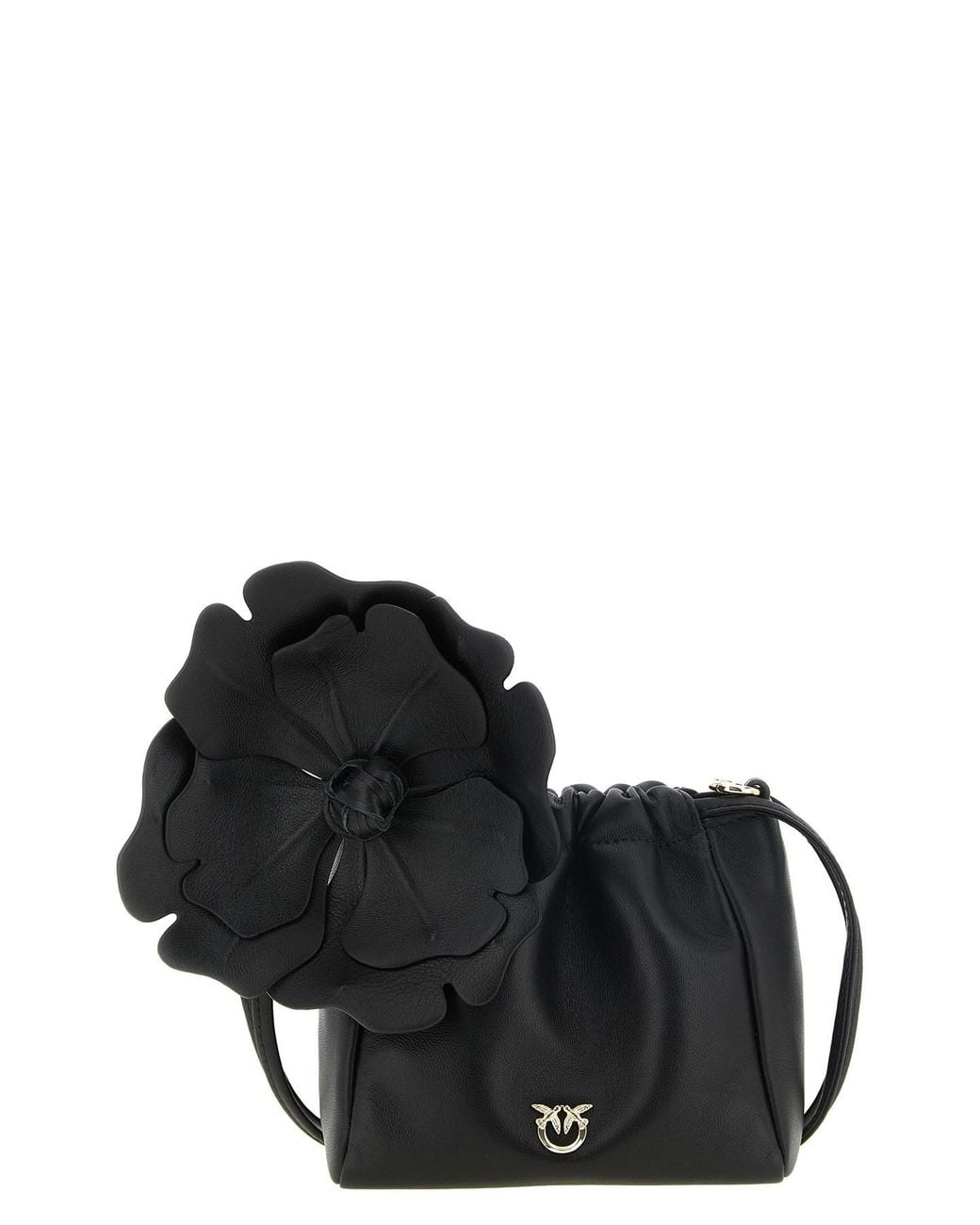 Pinko Black 'flower' Pouch
