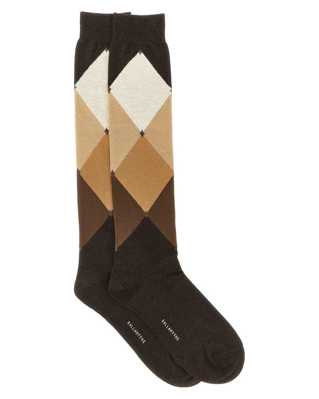 Ballantyne Black Diamond-shaped Socks for men
