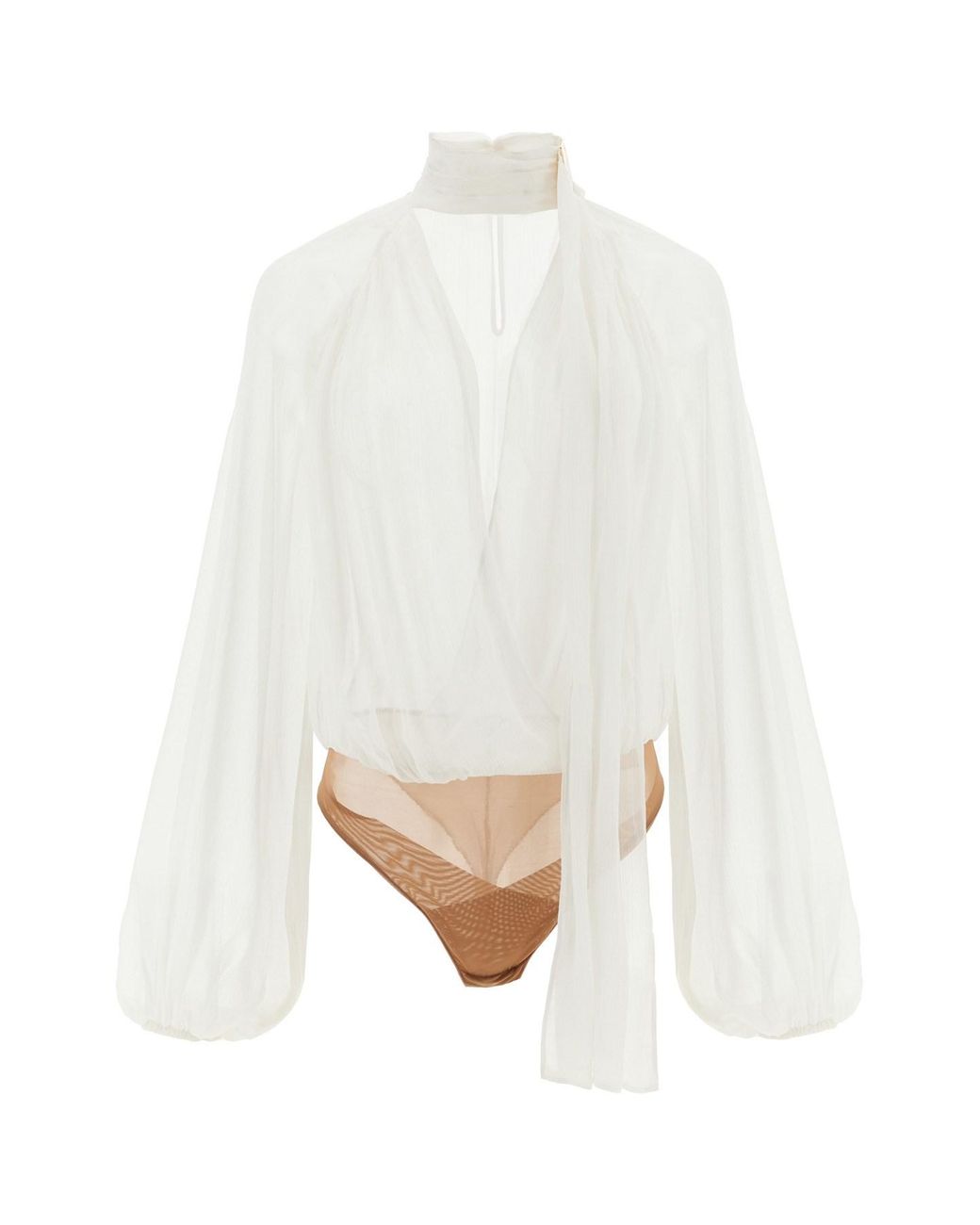 Elisabetta Franchi White Body Crêponne