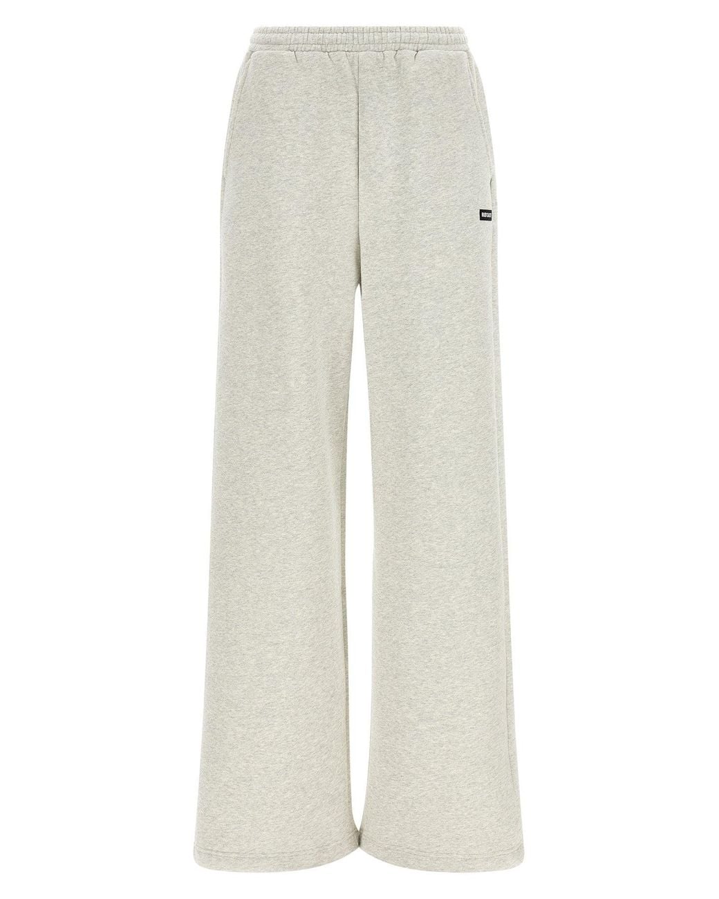 ROTATE BIRGER CHRISTENSEN White Fleece Pants