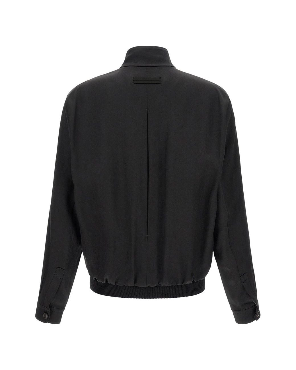 Zegna Black Mulberry Silk Shirt for men