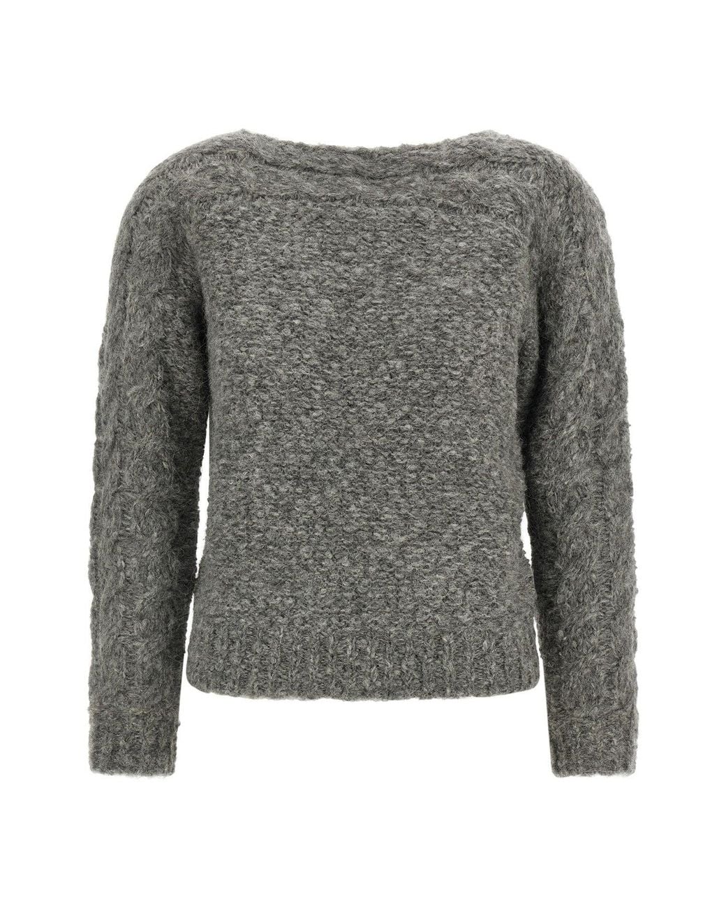 Isabel Marant Gray Ponara Knit Sweater
