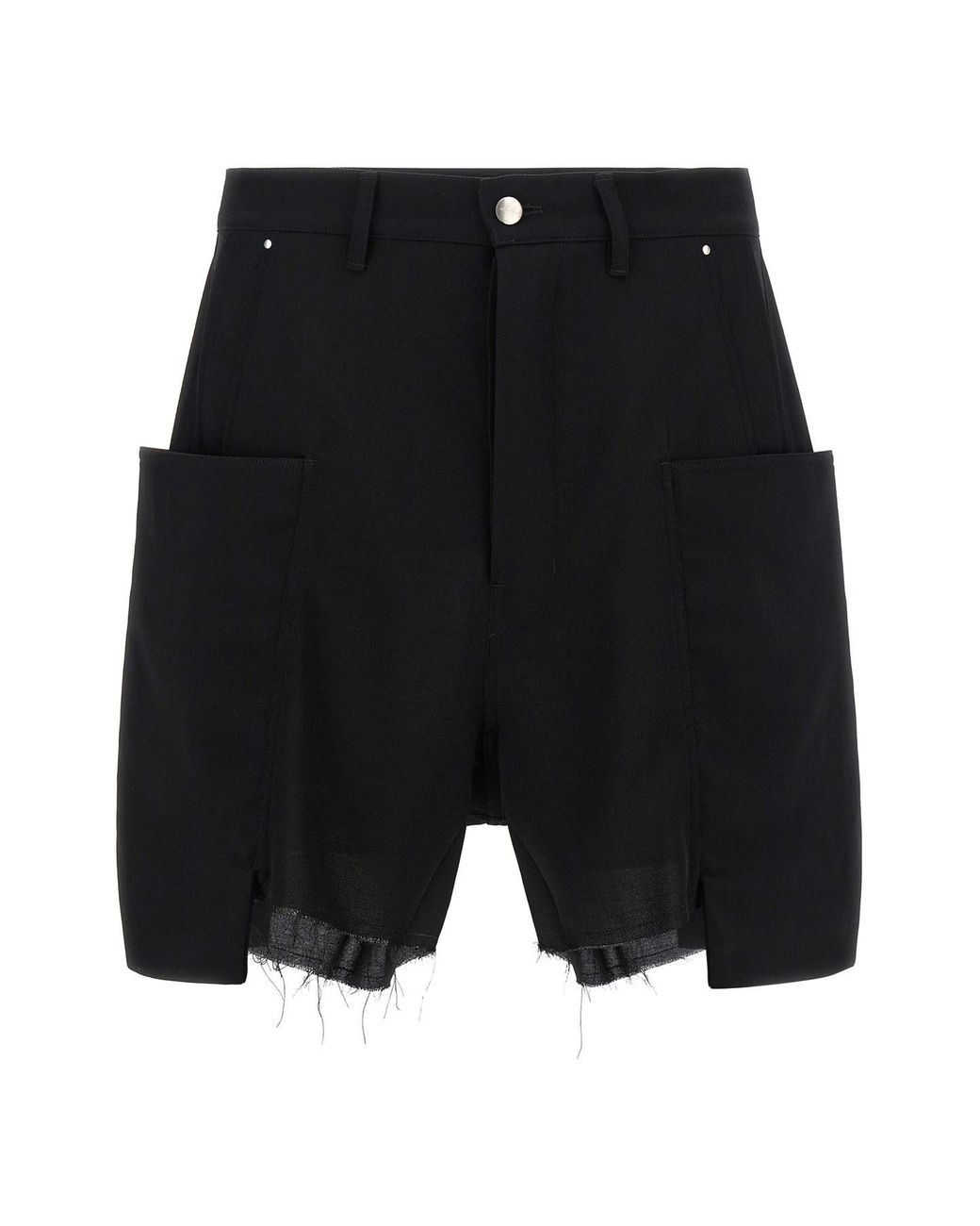 Rick Owens Black 'stefan Cargo' Bermuda Shorts for men