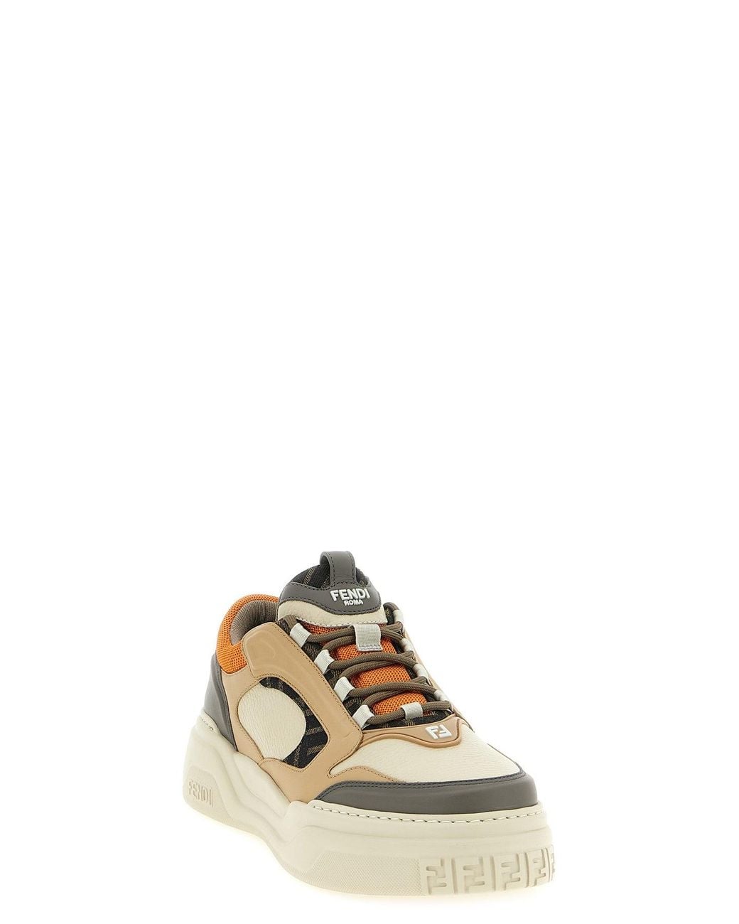 Fendi Multicolor Sneaker With Ff Monogram Jacquard for men