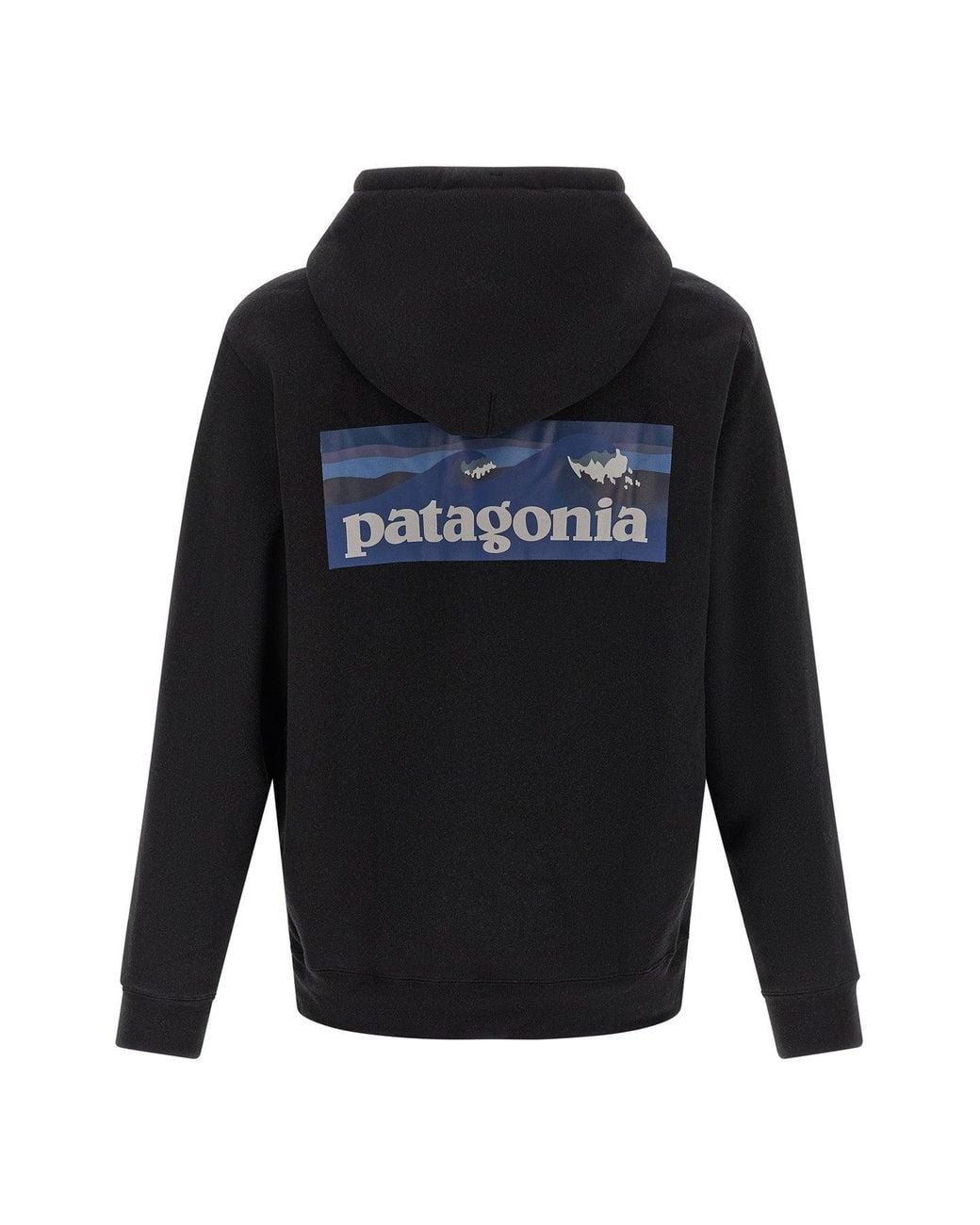 Patagonia Gray Hoodie Graphic Logo Detail for men