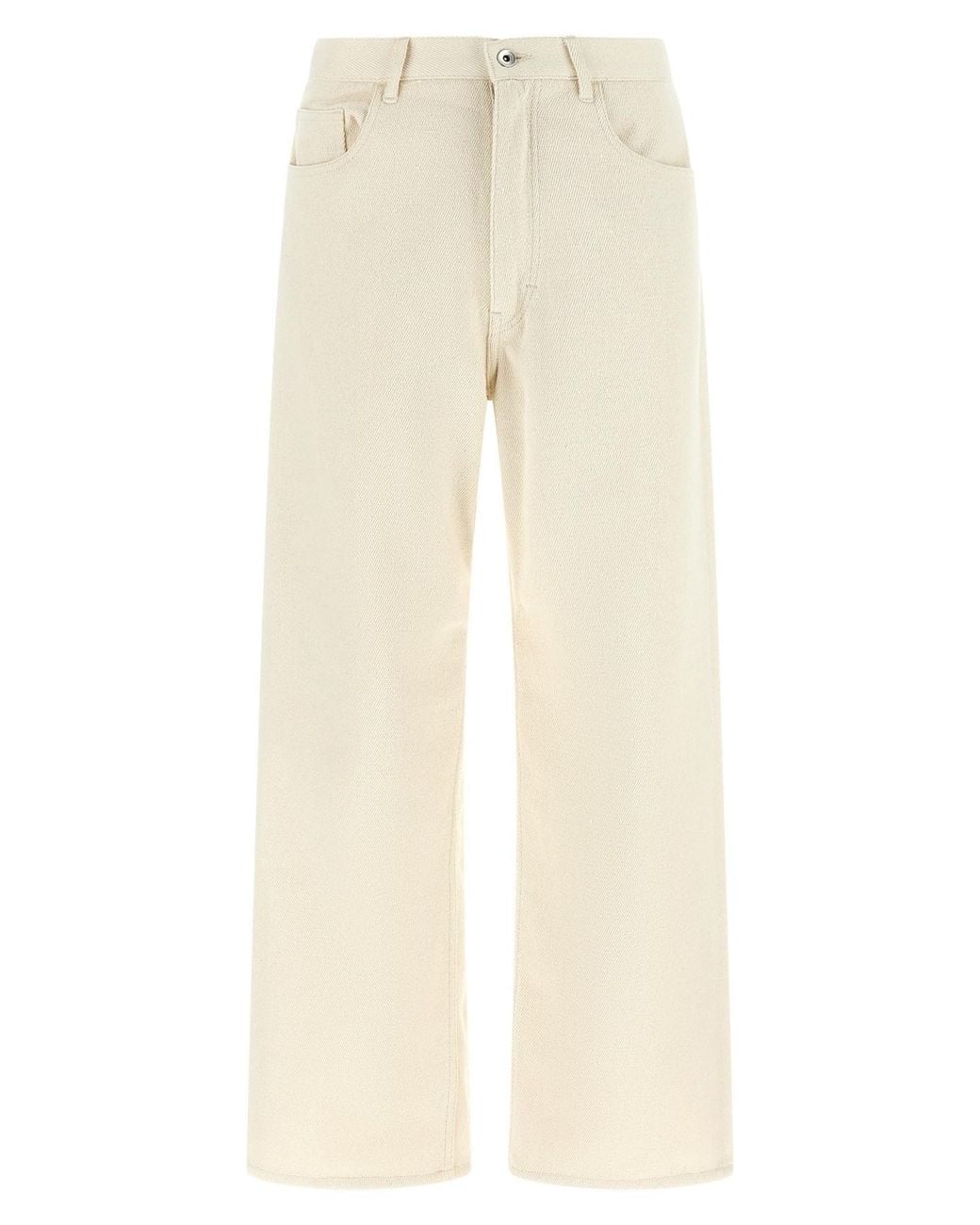 Auralee Natural Noil Silk Pants for men