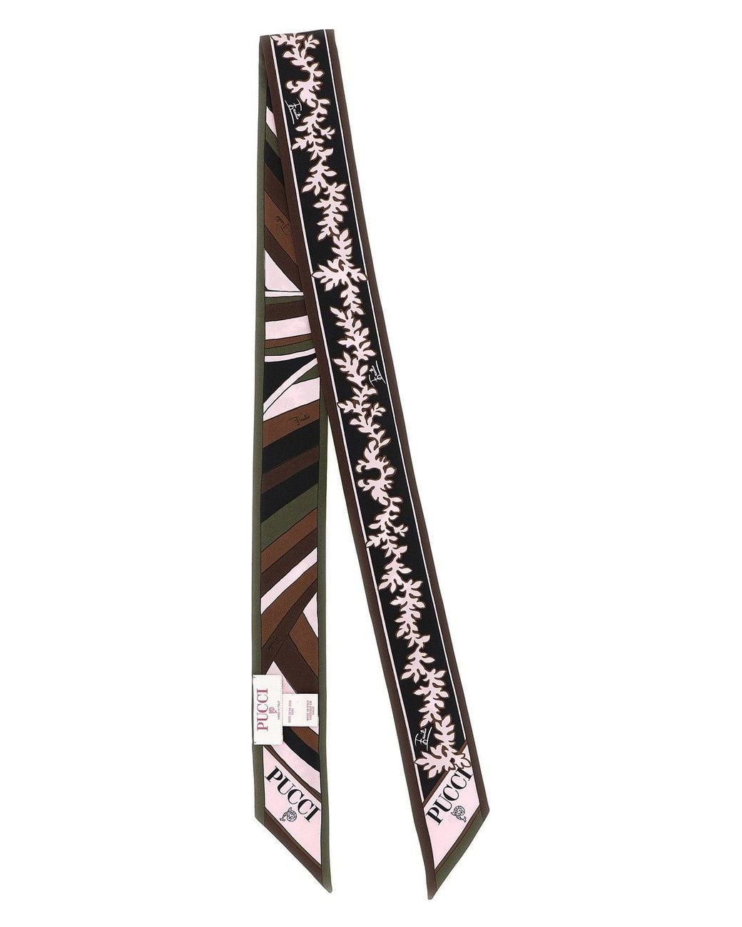 Emilio Pucci Black Bandeau 'Selva' And 'Iride'