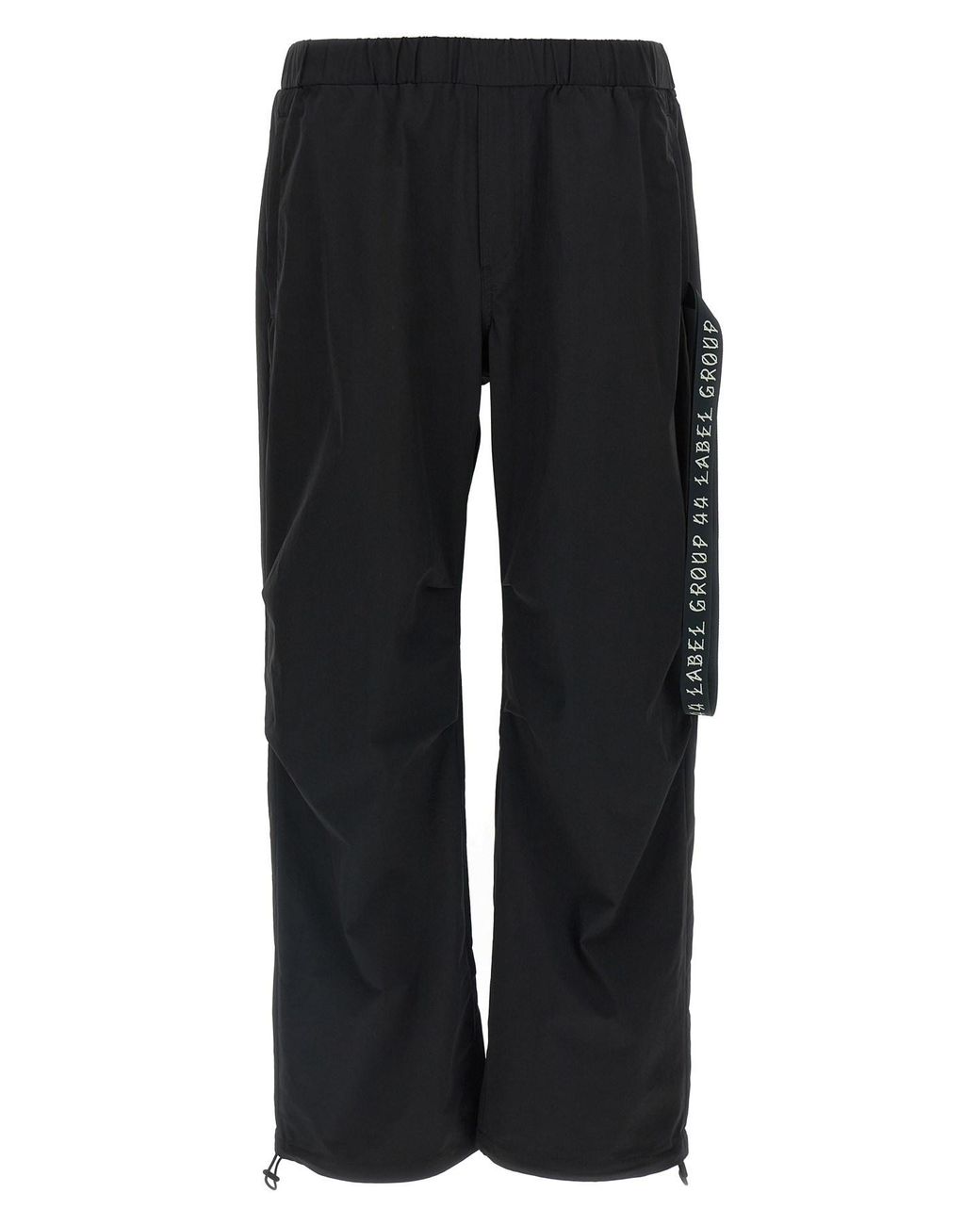 44 Label Group Black 'id Drawsting' Pants for men