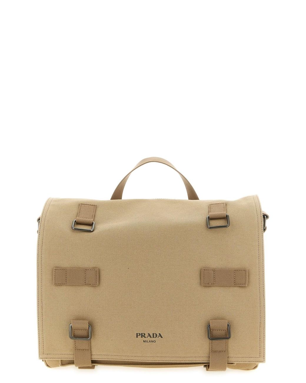 Prada Natural Canvas Shoulder Strap for men