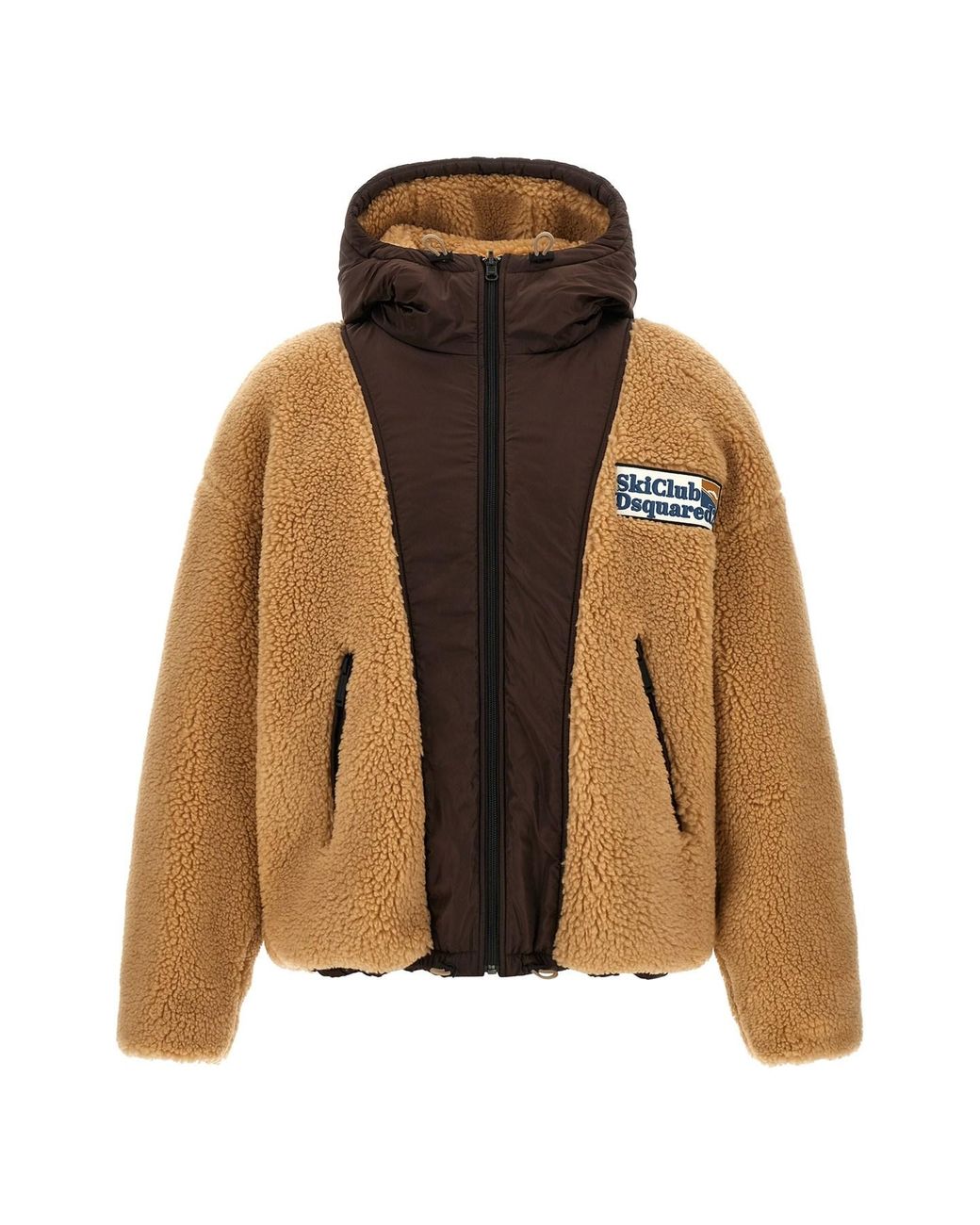 Giacca Reversibile Teddy Con Patch Logo di DSquared² in Brown da Uomo