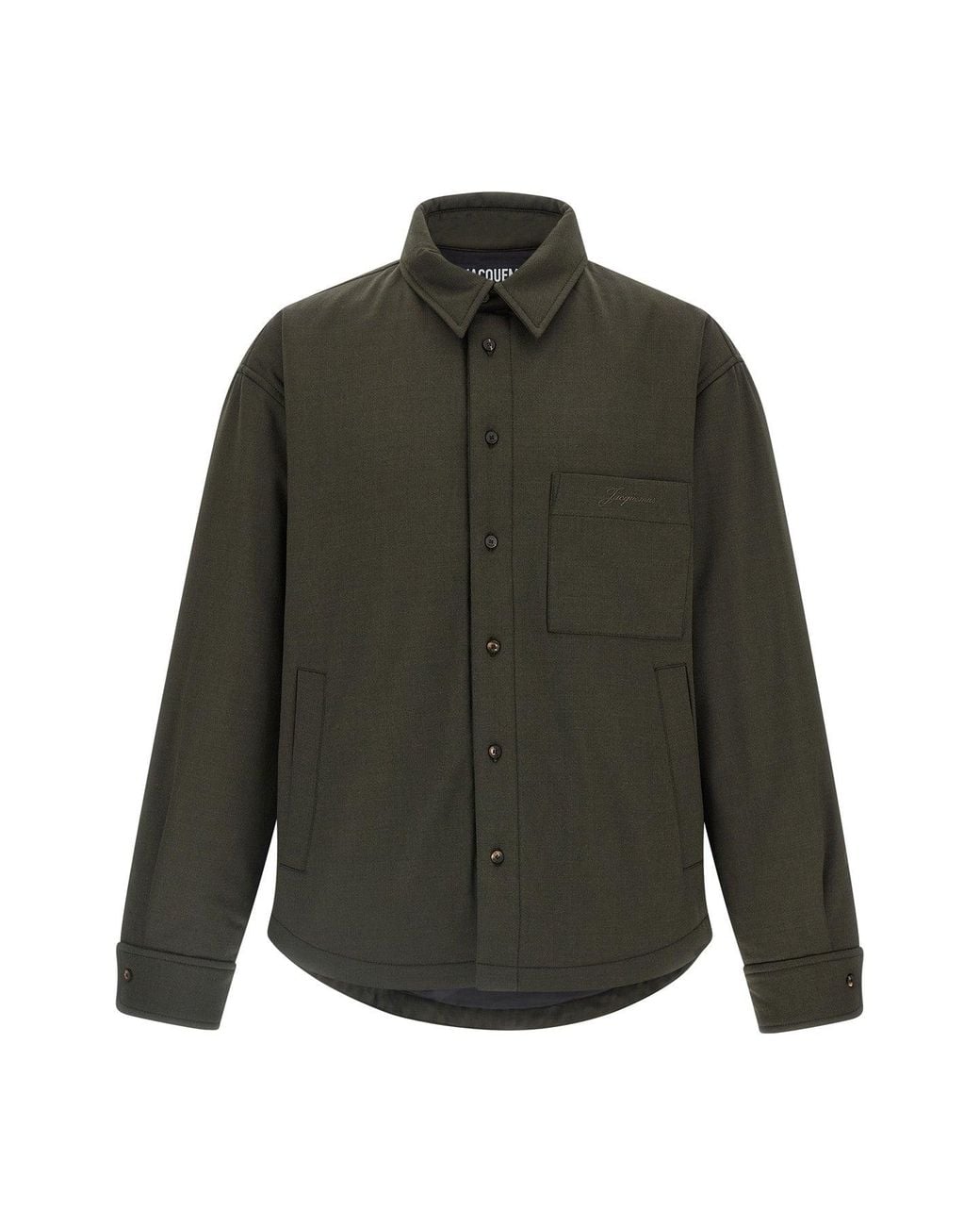 Jacquemus Green Overshirt 'La Chemise Boulanger' for men