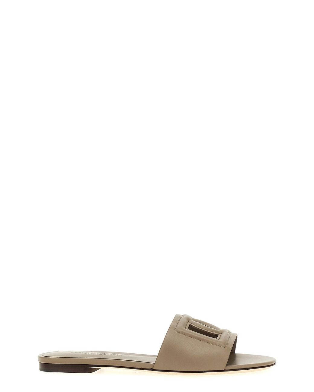 Dolce & Gabbana Gray Dolce & Gabbana 'Dg' Slides