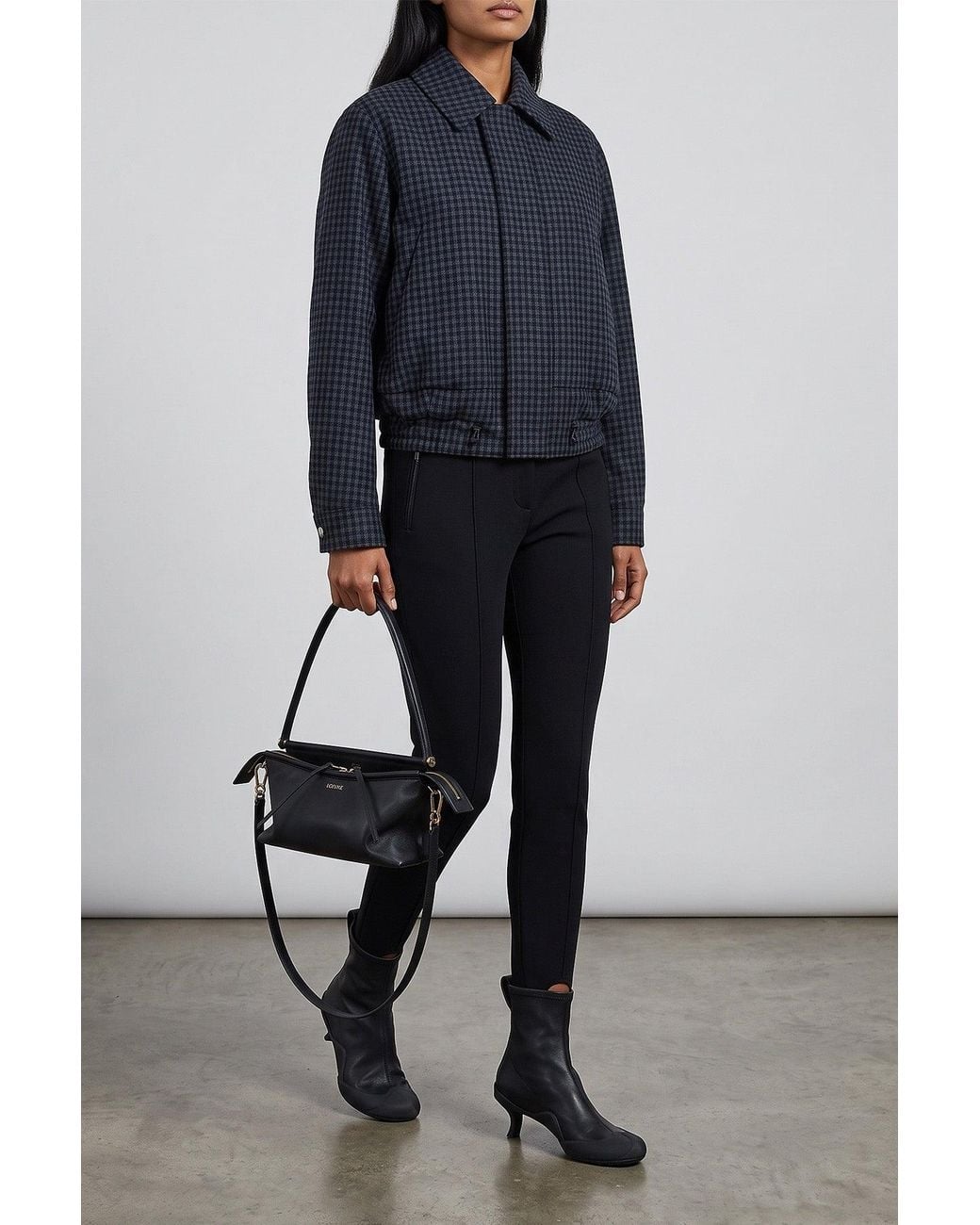 Giacca A Quadri di Loewe in Blue