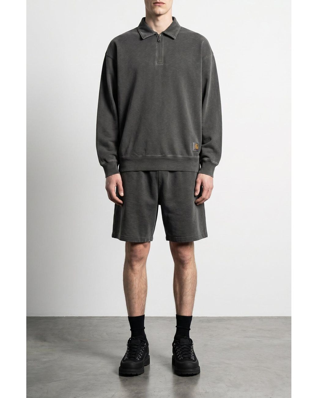 Carhartt Gray Shorts With Elastic Waistband for men