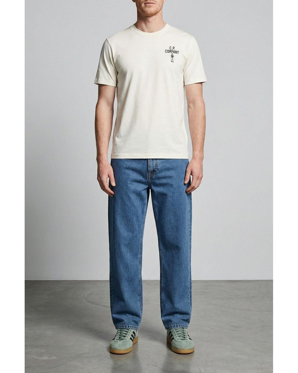 Carhartt Blue Jeans With Logo Patch for men