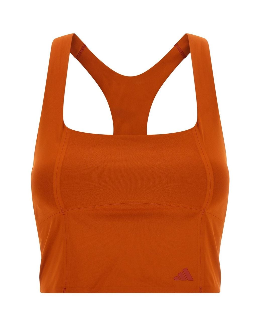 Adidas Originals Orange 'training' Crop Top Adidas X Entire Studios