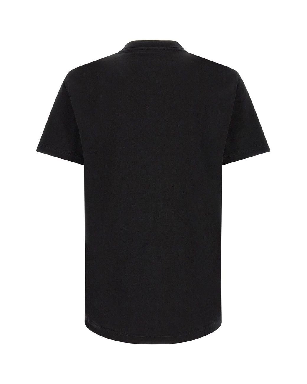 Dolce & Gabbana Black Double-Layer Collar T-Shirt for men