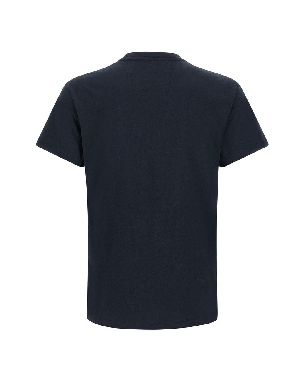 Fendi Black Embroidered Logo T-Shirt for men