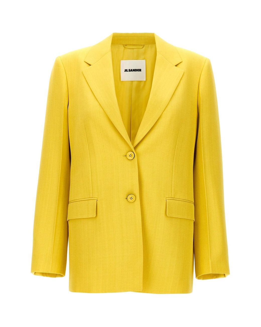 Jil Sander Yellow Single-breasted Blazer