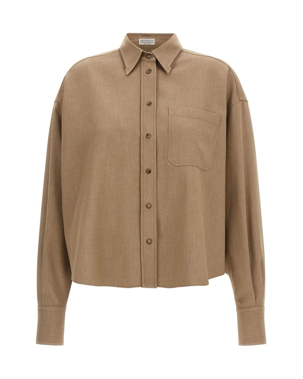 Brunello Cucinelli Natural 'sparkling' Shirt