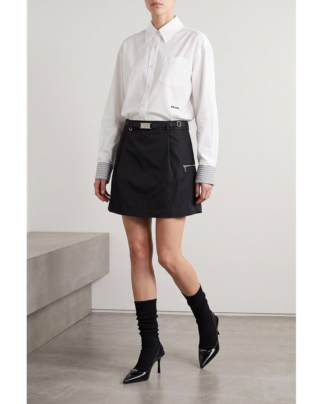 Prada Black Re-Nylon Skirt
