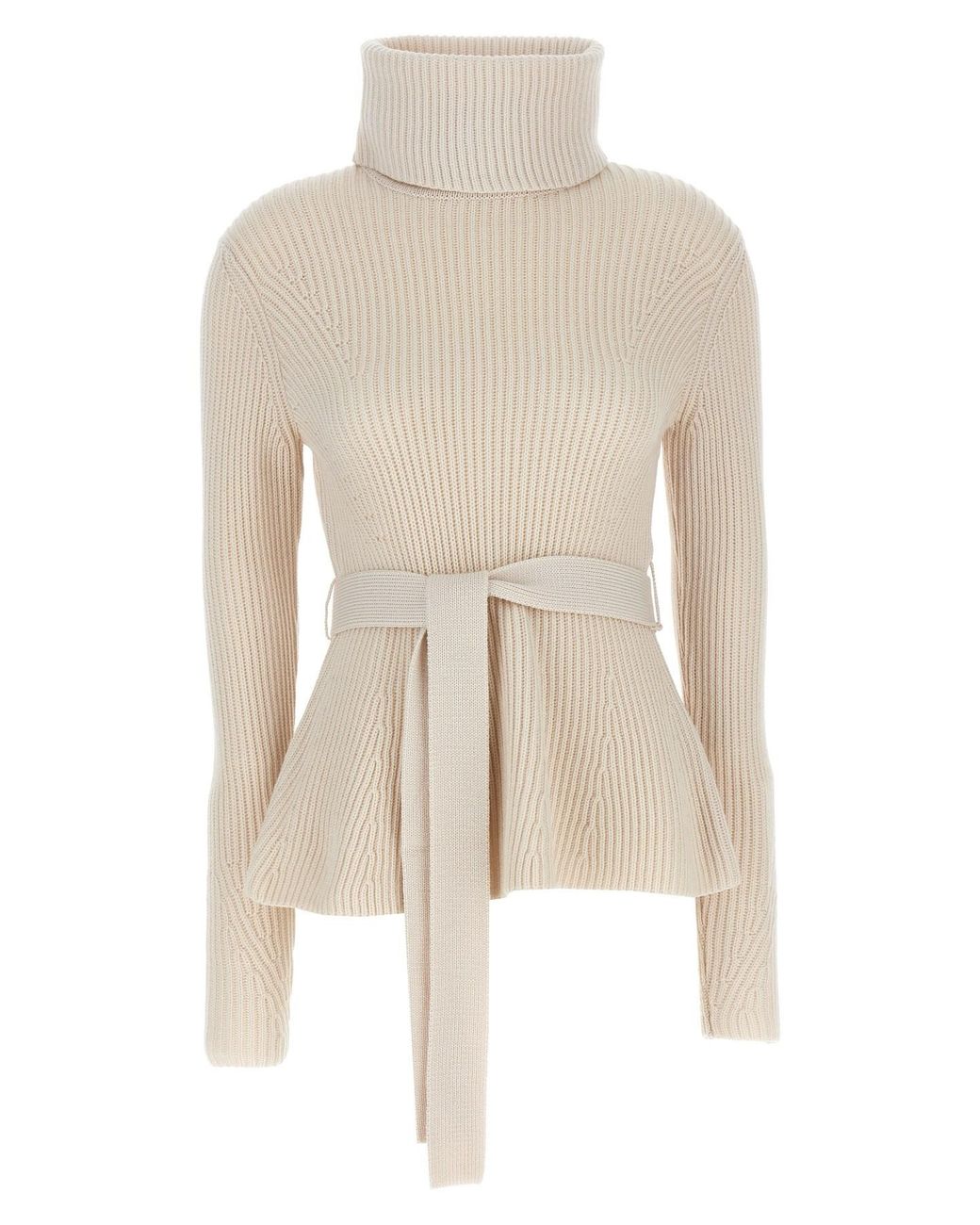 Zimmermann Natural 'illustration Peplum' Sweater