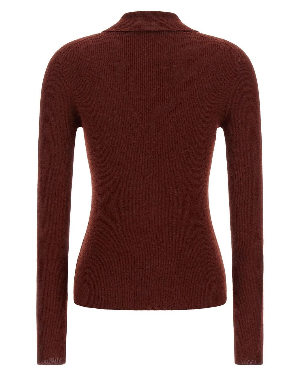 Max Mara Brown Polo-Pullover 'Angel'