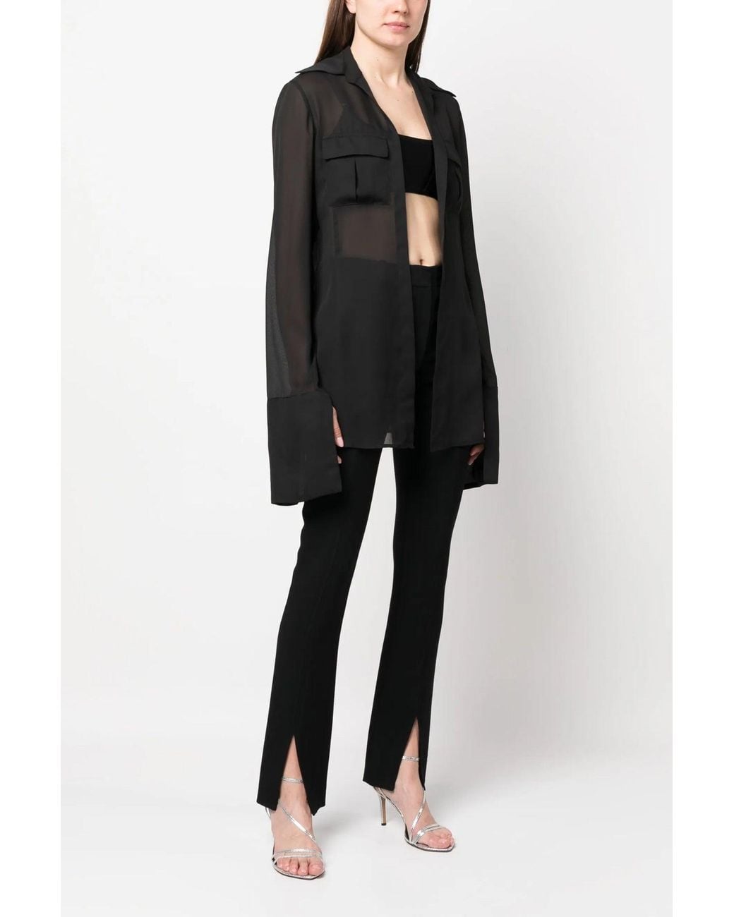 Camicia 'Georgette' di Monot in Black