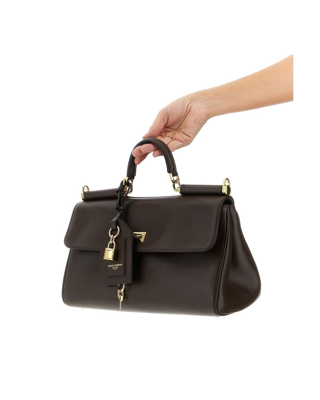 Dolce & Gabbana Black My Sicily Top Handle Bag