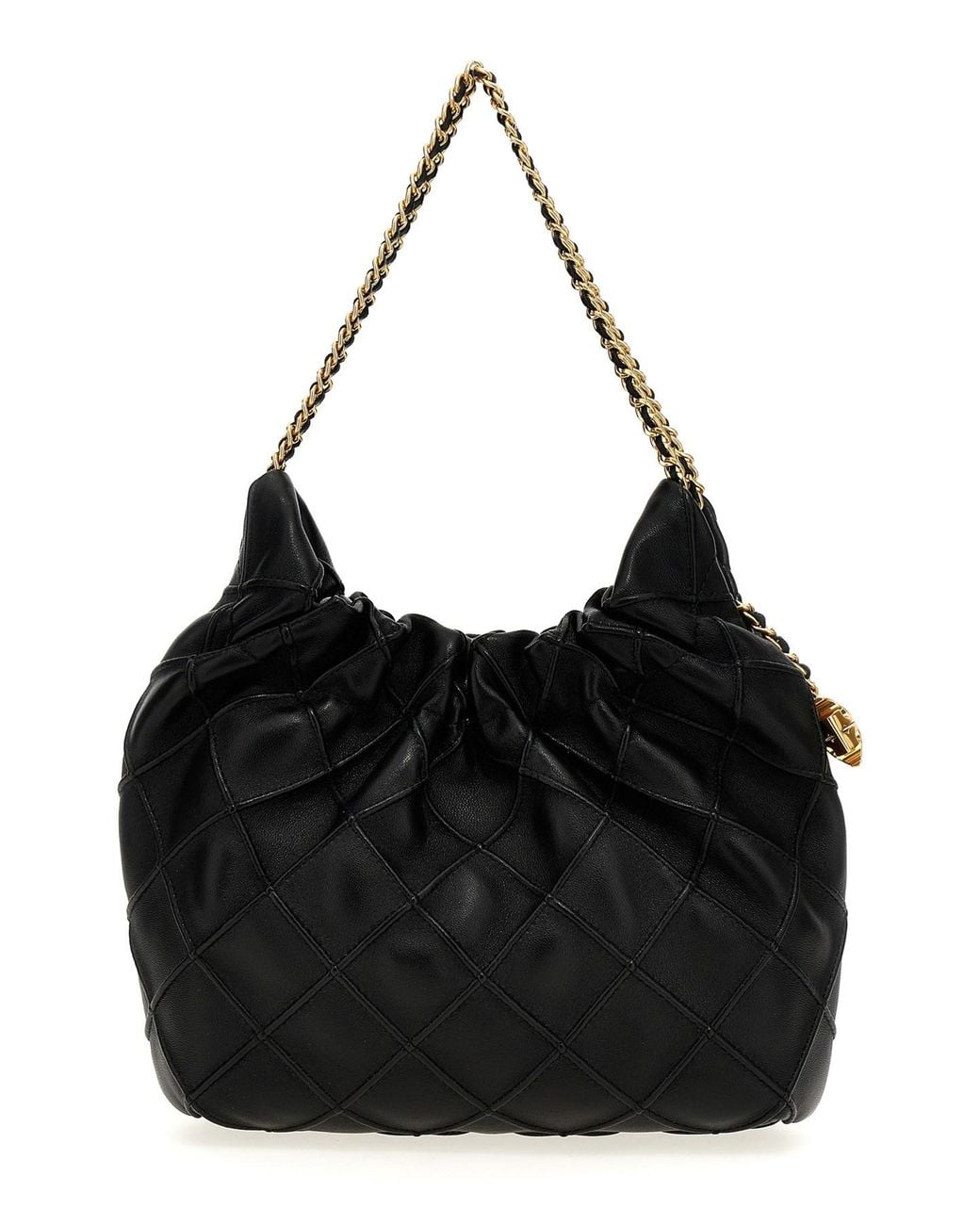 Tory Burch Black Fleming Mini Hand Bags