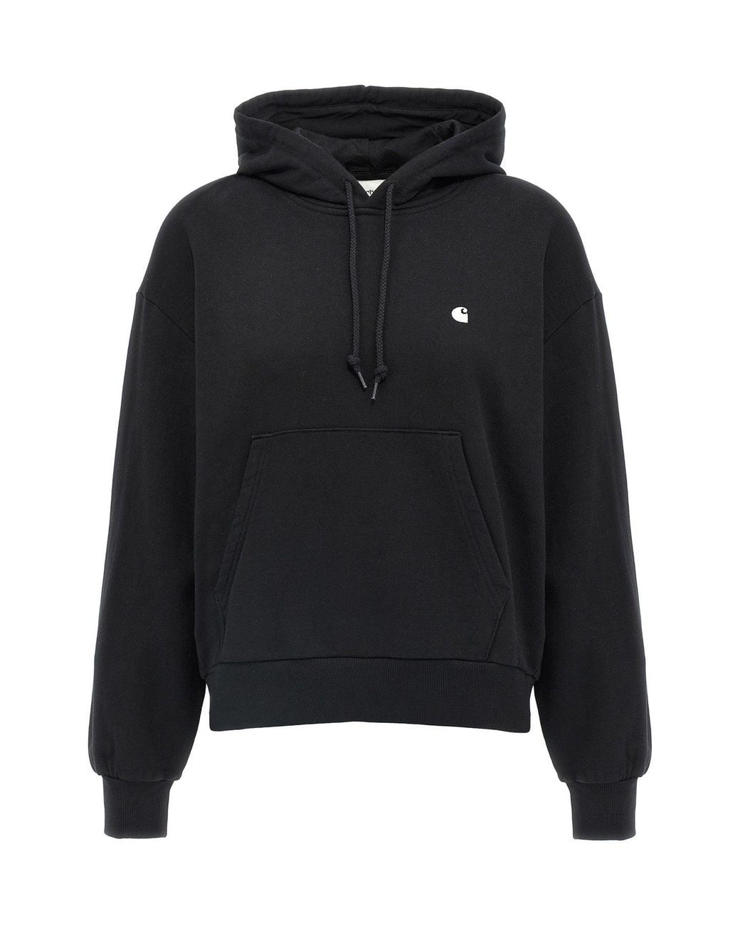 Carhartt Black Hoodie With Embroidered Logo