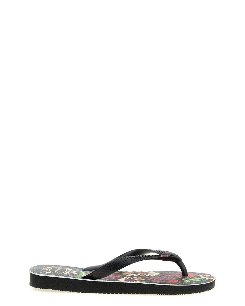 Havaianas Black Flip-Flops With Embossed Logo