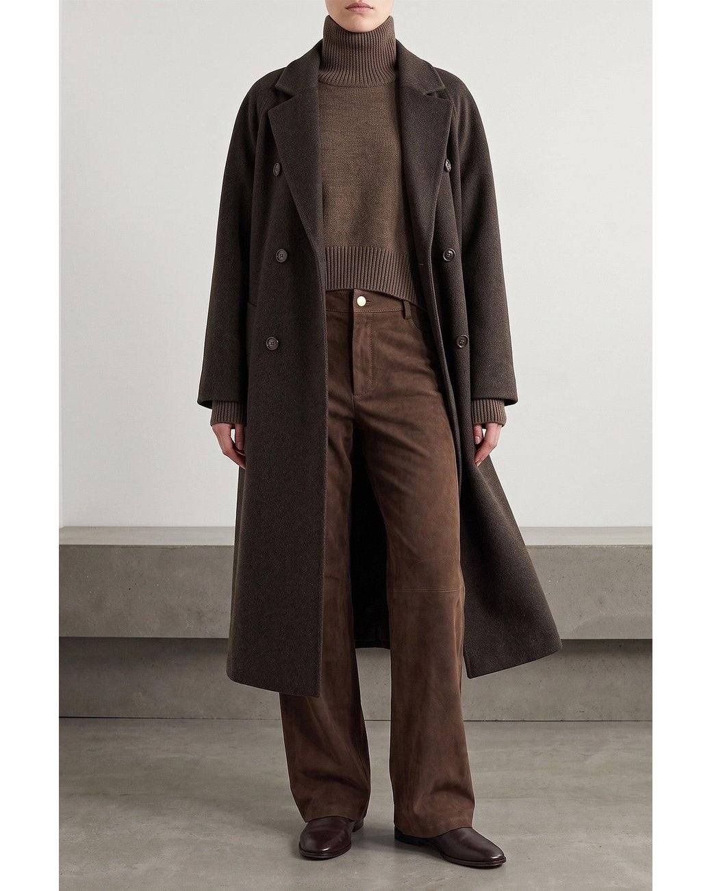 Loulou de Saison Black Irvin Double-Breasted Coat