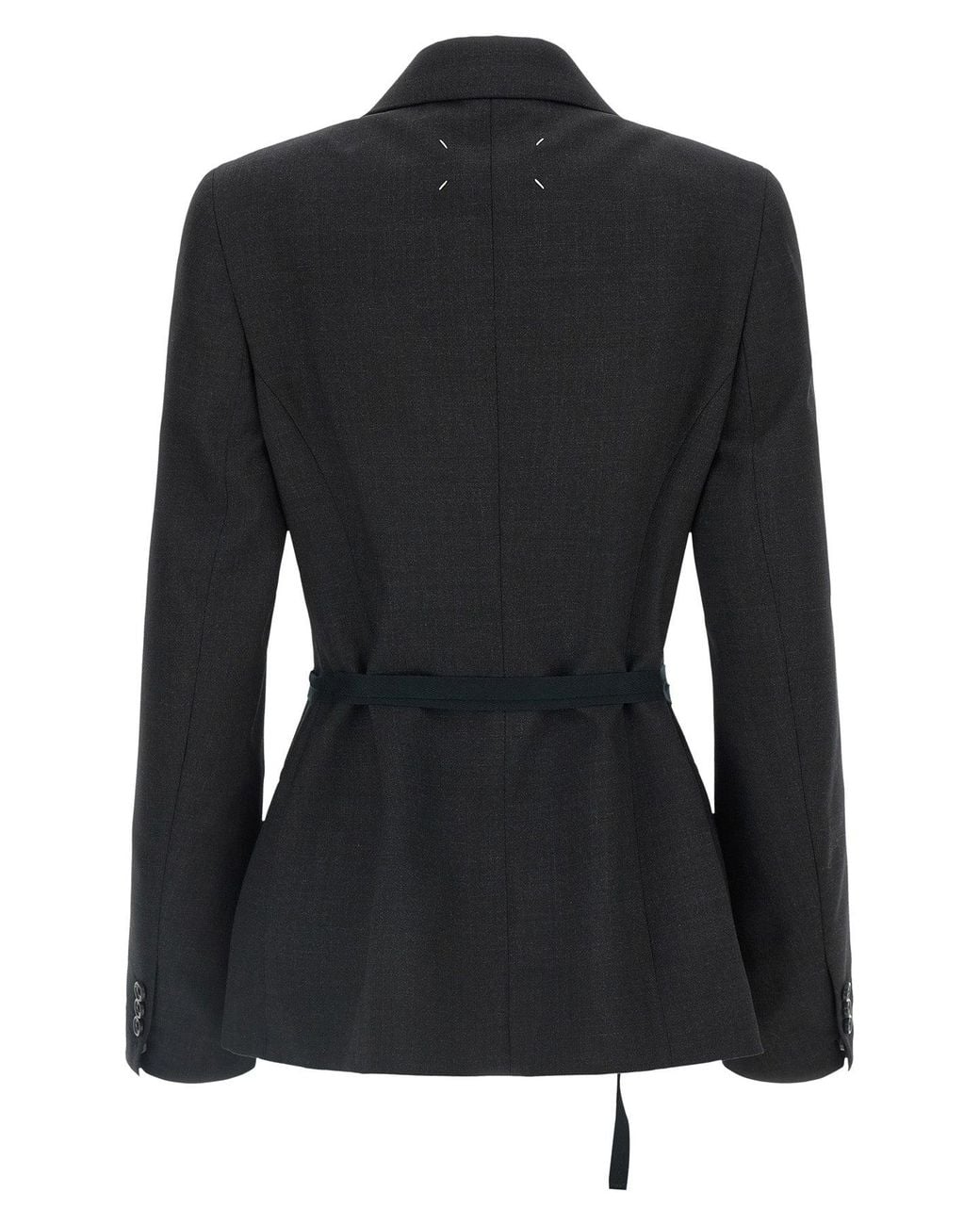 Maison Margiela Black Belted Wrap Blazer