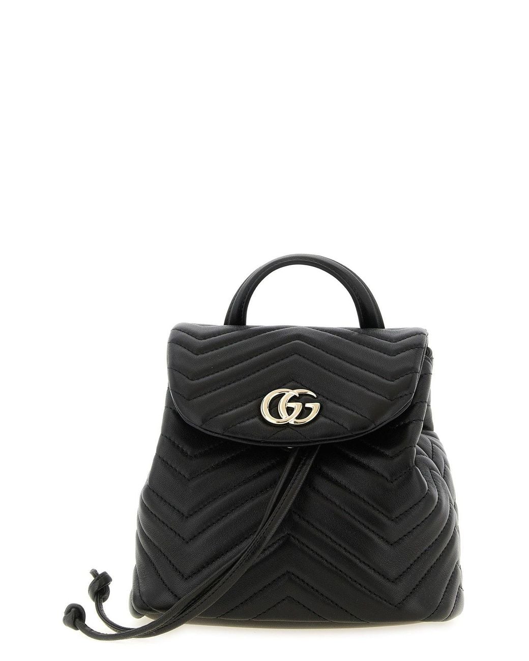Gucci Black Mini Backpack Double G Detail