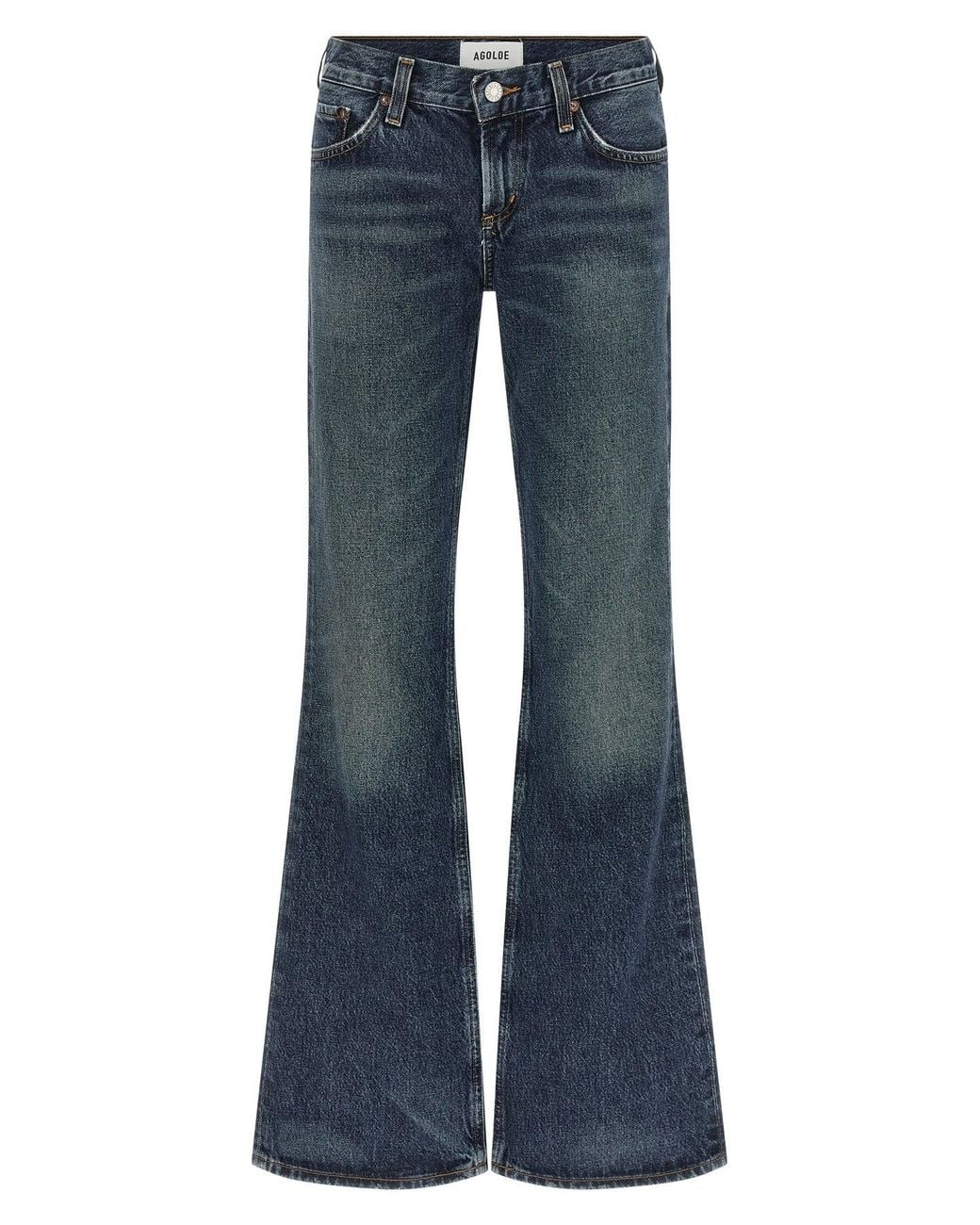 Agolde Blue Low Rise Boot Jeans