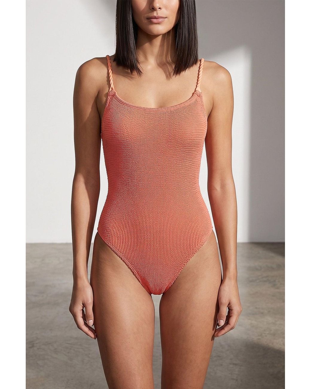 Hunza G Orange 'Camille' One-Piece Swimsuit